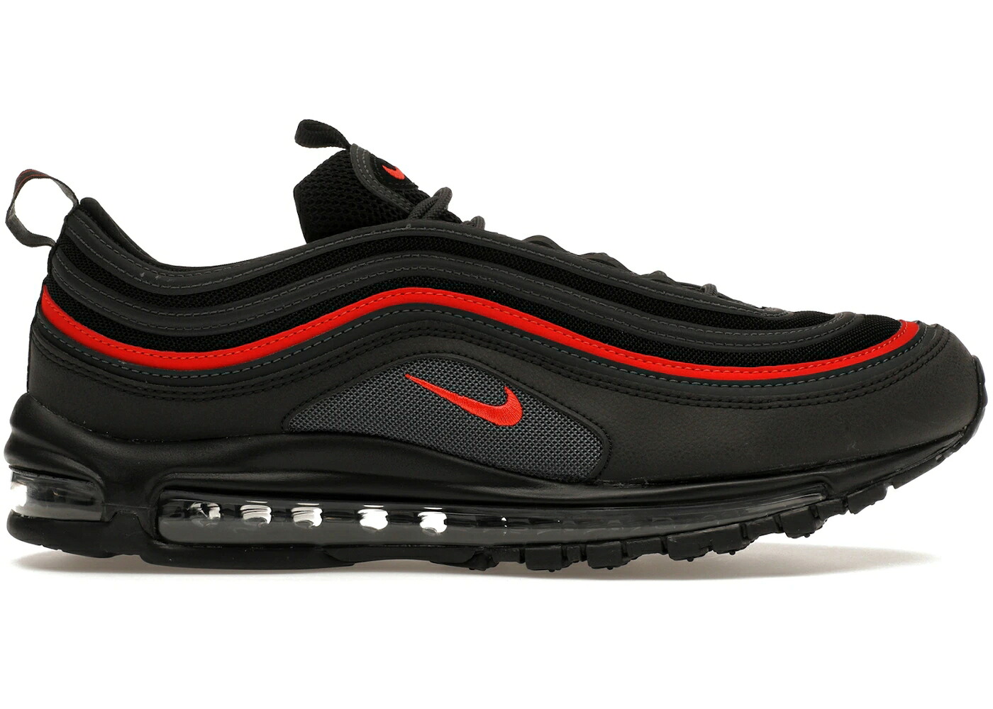 ナイキ マックス 黒いこと 黒いこと 赤 赤いこと エア湖マックス スニーカー メンズ NIKE AIR MAX 97 BLACK ANTHRACITE PICANTE / BLACK PICANTE RED ANTHRACITE