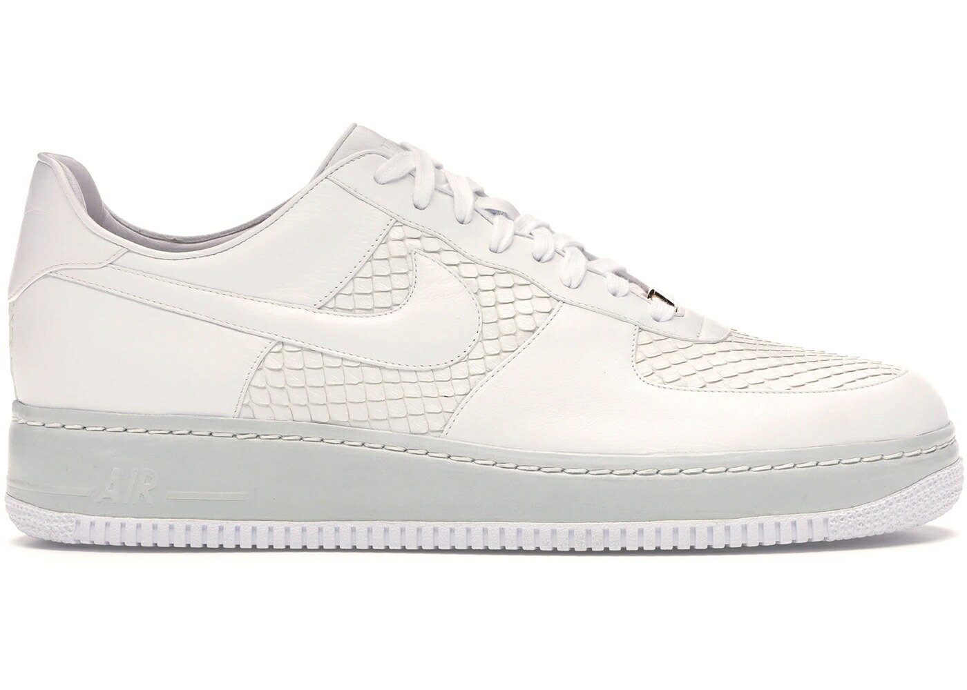 ナイキ 白いこと 白いこと ゴールド 空軍 スニーカー メンズ NIKE AIR FORCE 1 LOW LUX ANACONDA / WHITE WHITE METALLIC GOLD