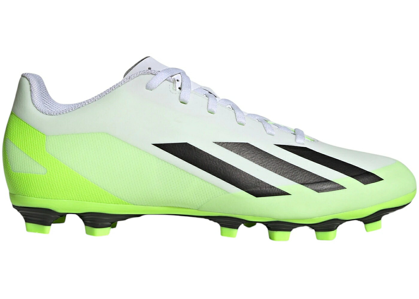 アディダス 白色 ホワイト コア 黒色 ブラック CRAZYFAST.4 スニーカー メンズ ADIDAS X FG CLOUD WHITE CORE BLACK LUCID LEMON / CLOUD WHITE CORE BLACK LUCID