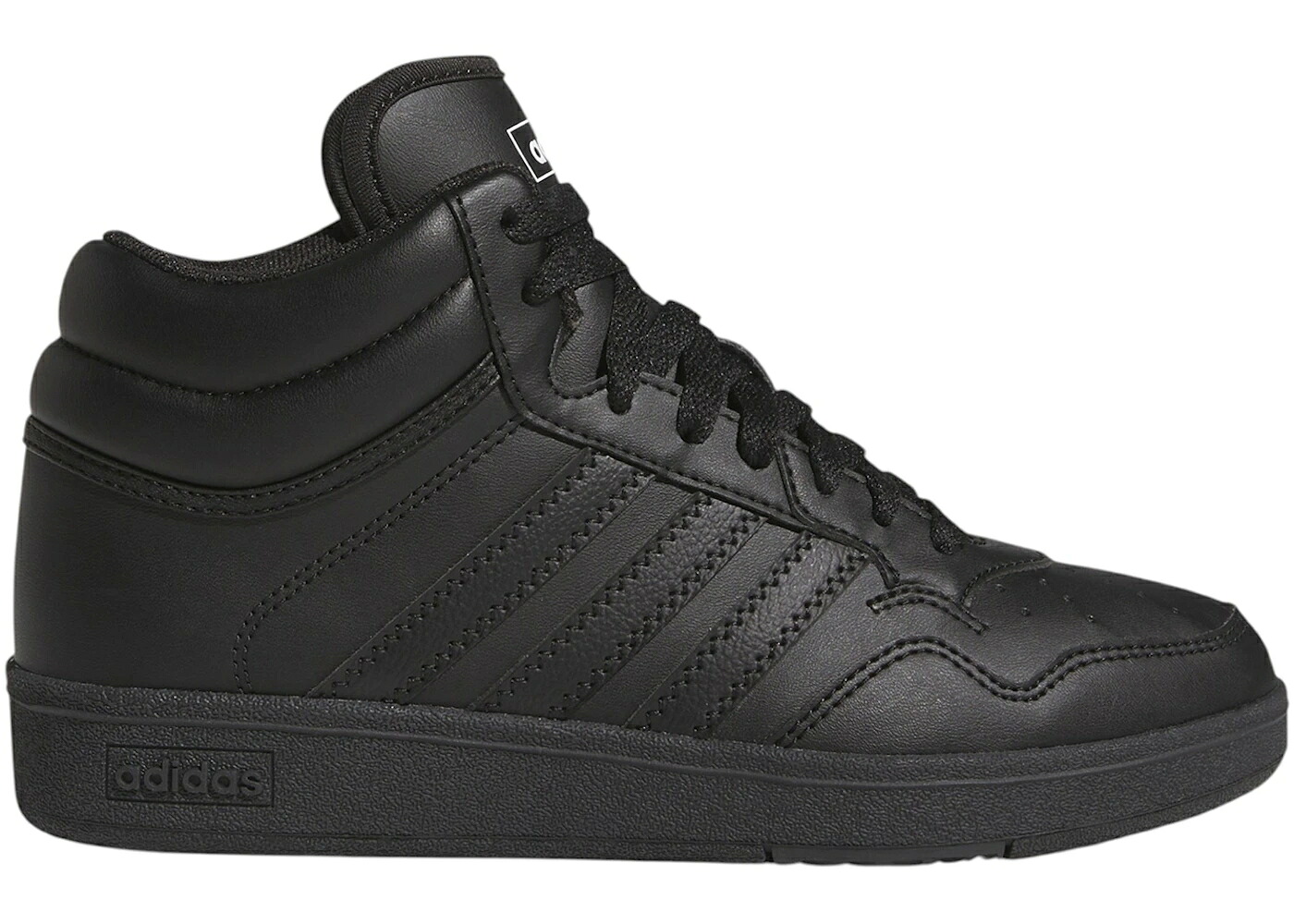 アディダス ミッド 黒色 ブラック 白色 ホワイト コア 4.0 ジュニア キッズ ADIDAS HOOPS MID BLACK CLOUD WHITE (GS) / CORE BLACK CORE BLACK CLOUD ベビー マタニティ スニーカー｜スニケス 28,860円
