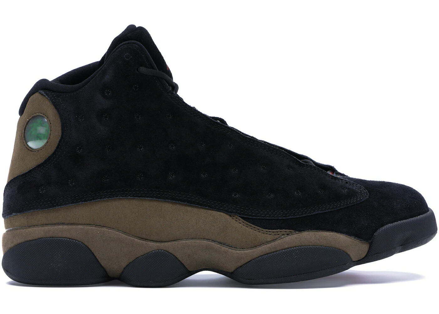 ナイキ ジョーダン サー青少年 オリーブ 黒いこと 黒いこと 赤 赤いこと スニーカー メンズ JORDAN 13 RETRO OLIVE / BLACK TRUE RED LIGHT OLIVE