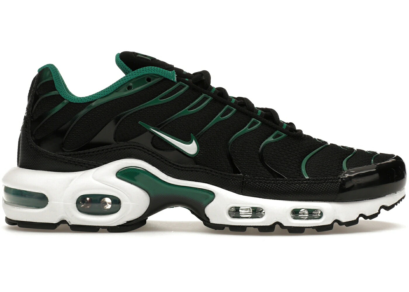 ナイキ マックス 黒色 ブラック 茶色 ブラウン エアマックスプラス スニーカー メンズ NIKE AIR MAX PLUS BLACK MALACHITE / BLACK MALACHITE GUM LIGHT BROWN