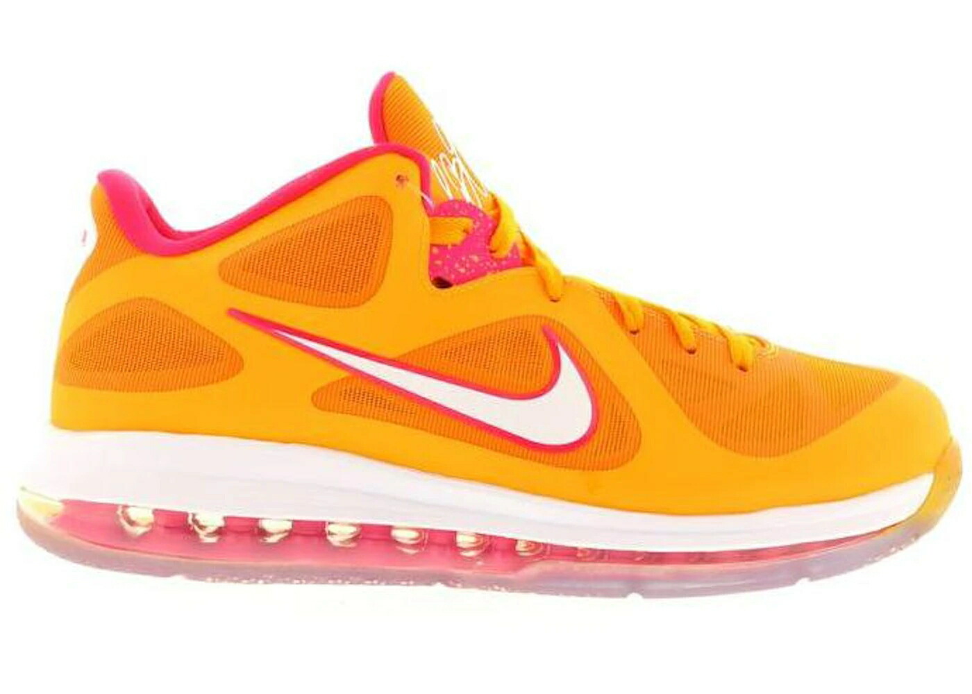ナイキ レブロン 橙 オレンジ スニーカー メンズ NIKE LEBRON 9 LOW FLORIDIANS / VIVID ORANGE CHERRY