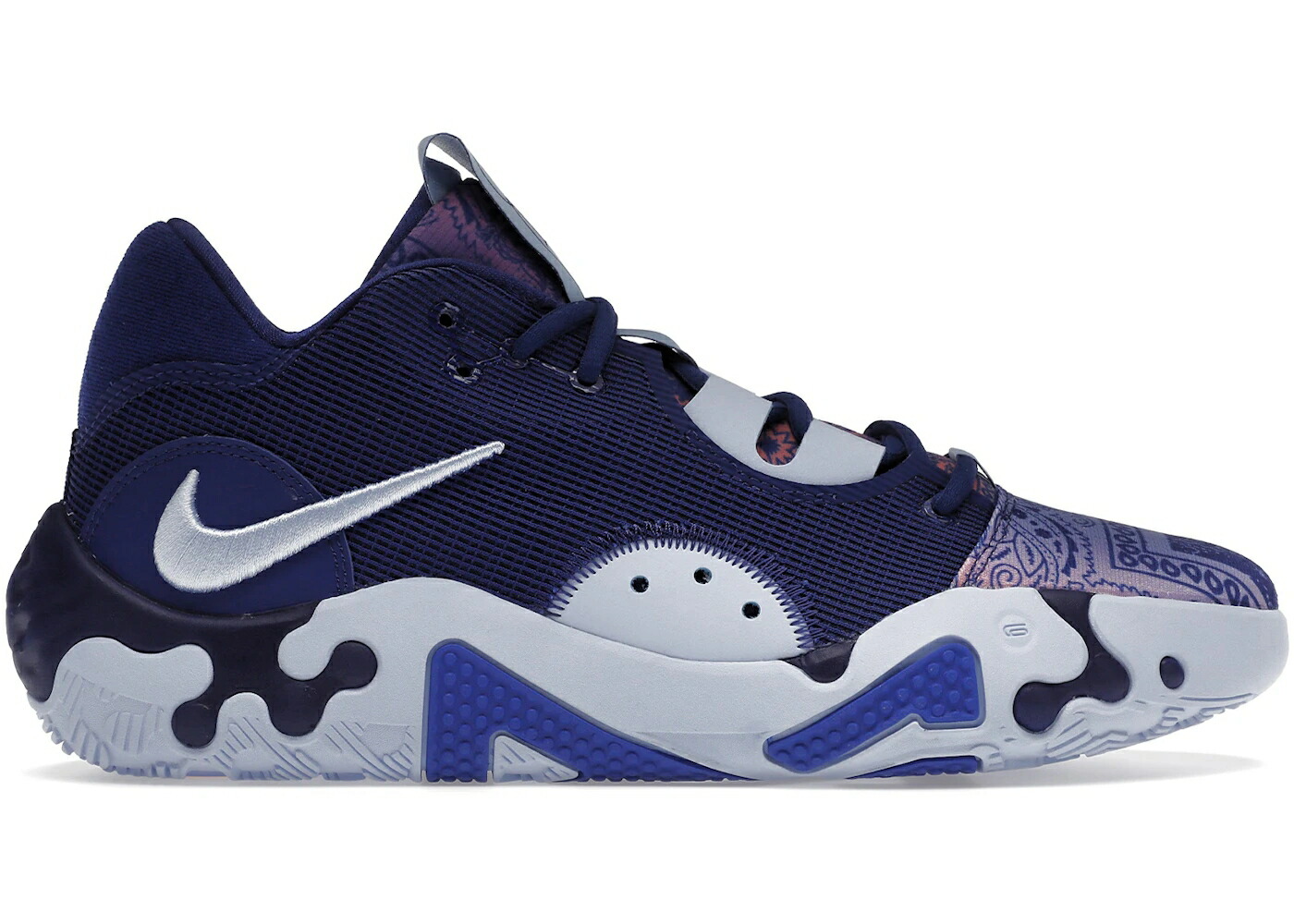 ナイキ 青色 ブルー ディープ スニーカー メンズ NIKE PG 6 BLUE PAISLEY / HYPER ROYAL LIGHT MARINE DEEP