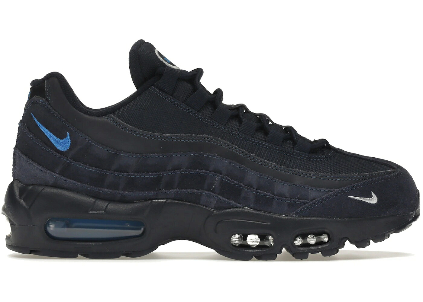 ナイキ マックス 青み 青色 しろがね色 しろがね色 大気圏マックス スニーカー メンズ NIKE AIR MAX 95 OBSIDIAN LIGHT PHOTO BLUE / OBSIDIAN METALLIC SILVER LIGHT