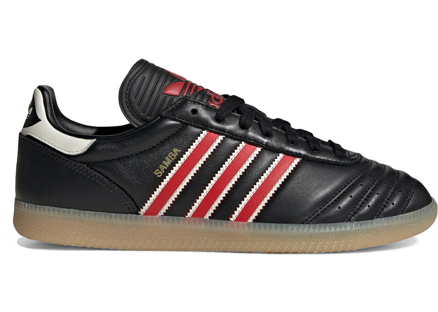 アディダス サンバ 黒色 ブラック 赤 レッド コア スニーカー メンズ ADIDAS SAMBA JP BLACK RED GUM / CORE BLACK RED GUM