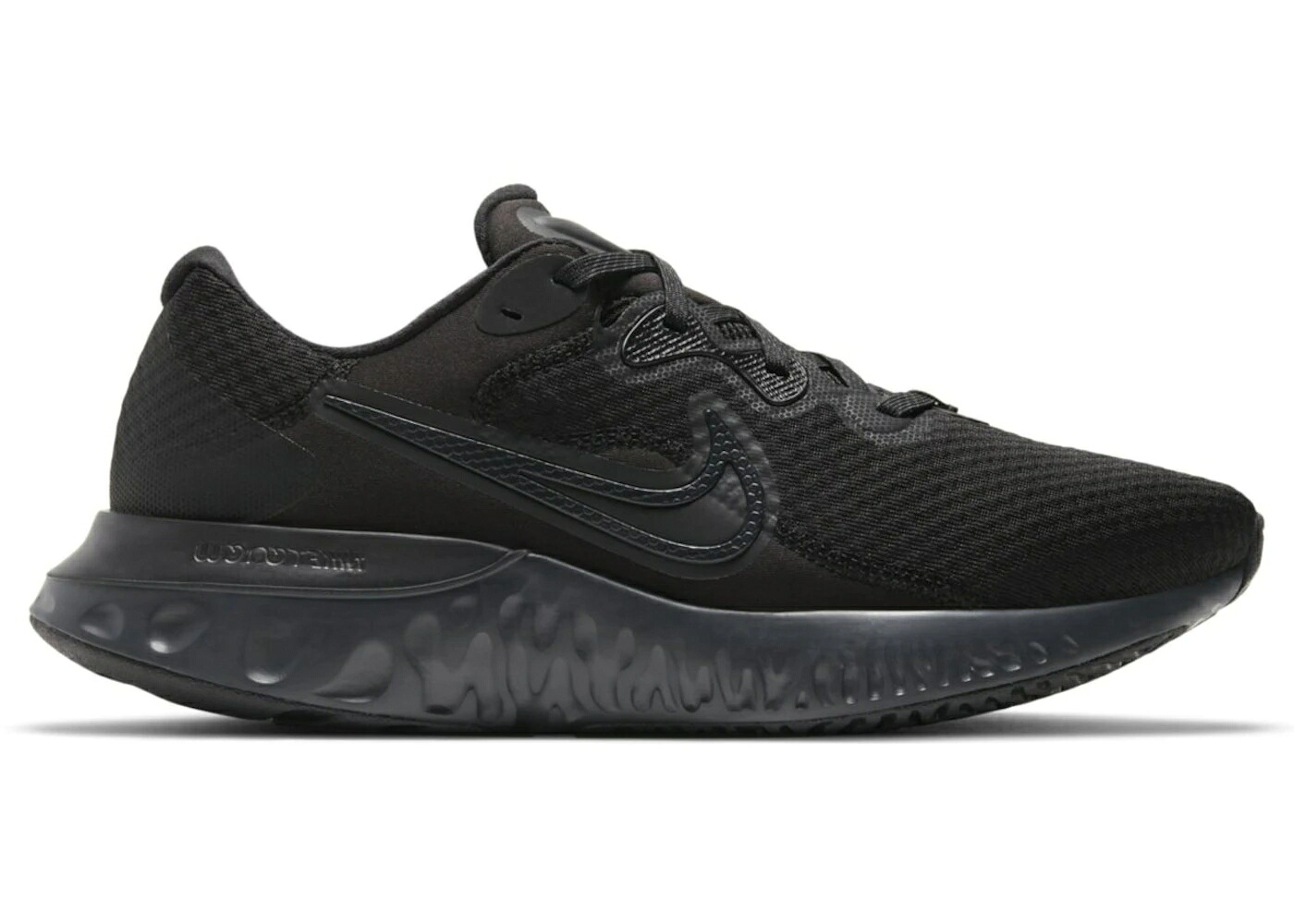 ナイキ ラン 黒色 ブラック スニーカー メンズ NIKE RENEW RUN 2 BLACK ANTHRACITE / BLACK ANTHRACITE｜スニケス