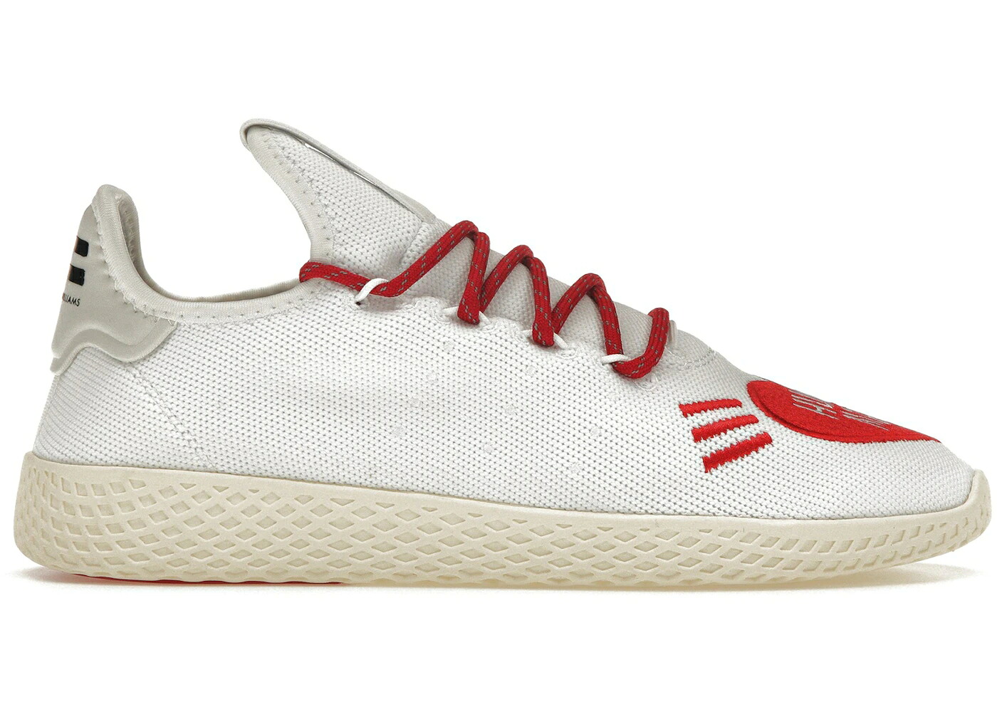 アディダス 庭球 白いこと 白いこと 赤 赤いこと スニーカー メンズ ADIDAS PHARRELL TENNIS HU HUMAN MADE WHITE RED / WHITE WHITE RED
