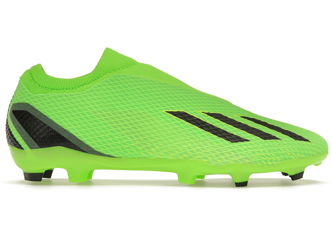 アディダス 緑 緑であること 中核グループ 黒いこと 黒いこと SPEEDPORTAL.3 スニーカー メンズ ADIDAS X LACELESS FG SOLAR GREEN / SOLAR GREEN CORE BLACK SOLAR