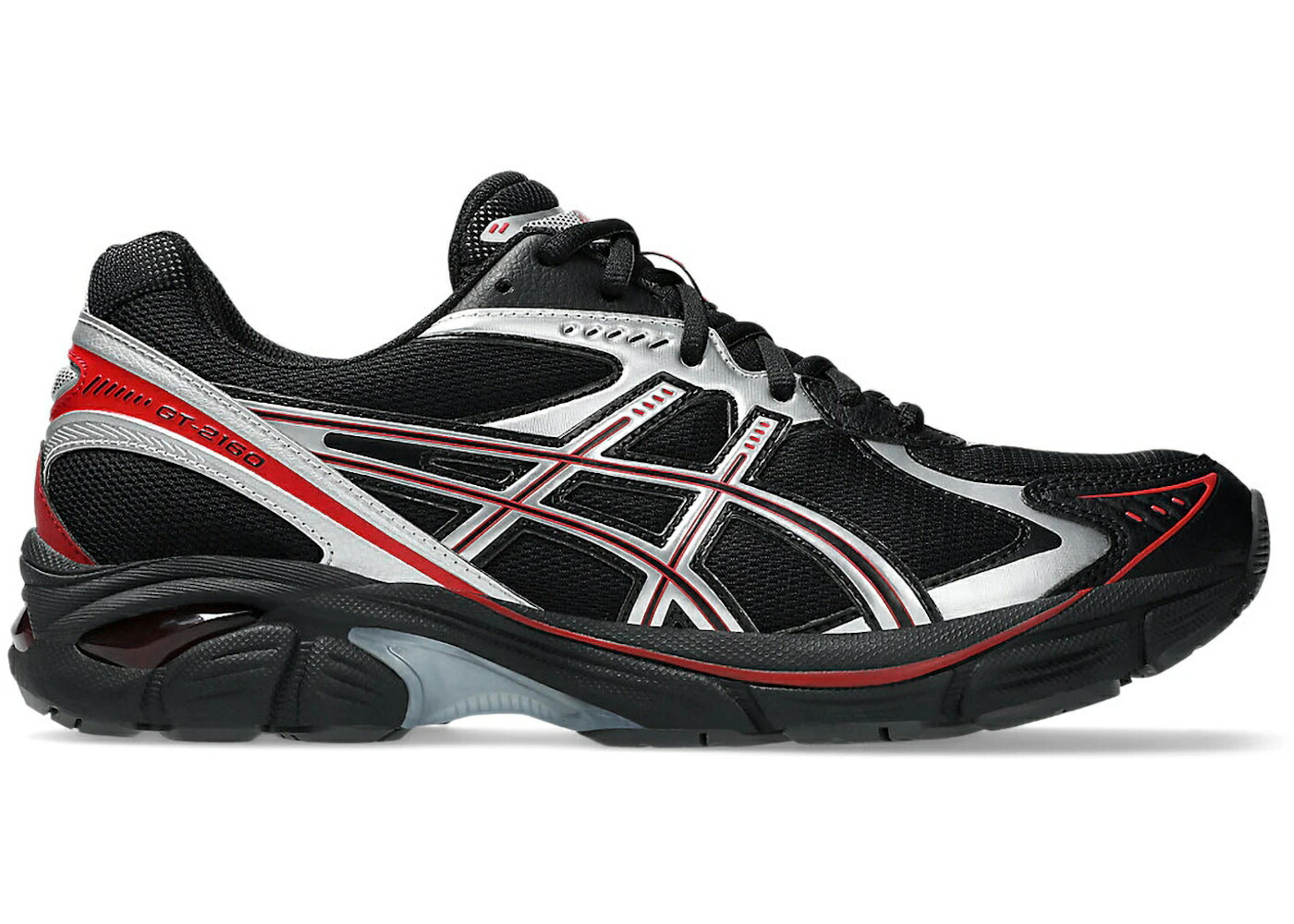 アシックス 黒色 ブラック ピュア 銀色 シルバー 赤 レッド スニーカー メンズ ASICS GT-2160 BLACK PURE SILVER RED / BLACK PURE SILVER