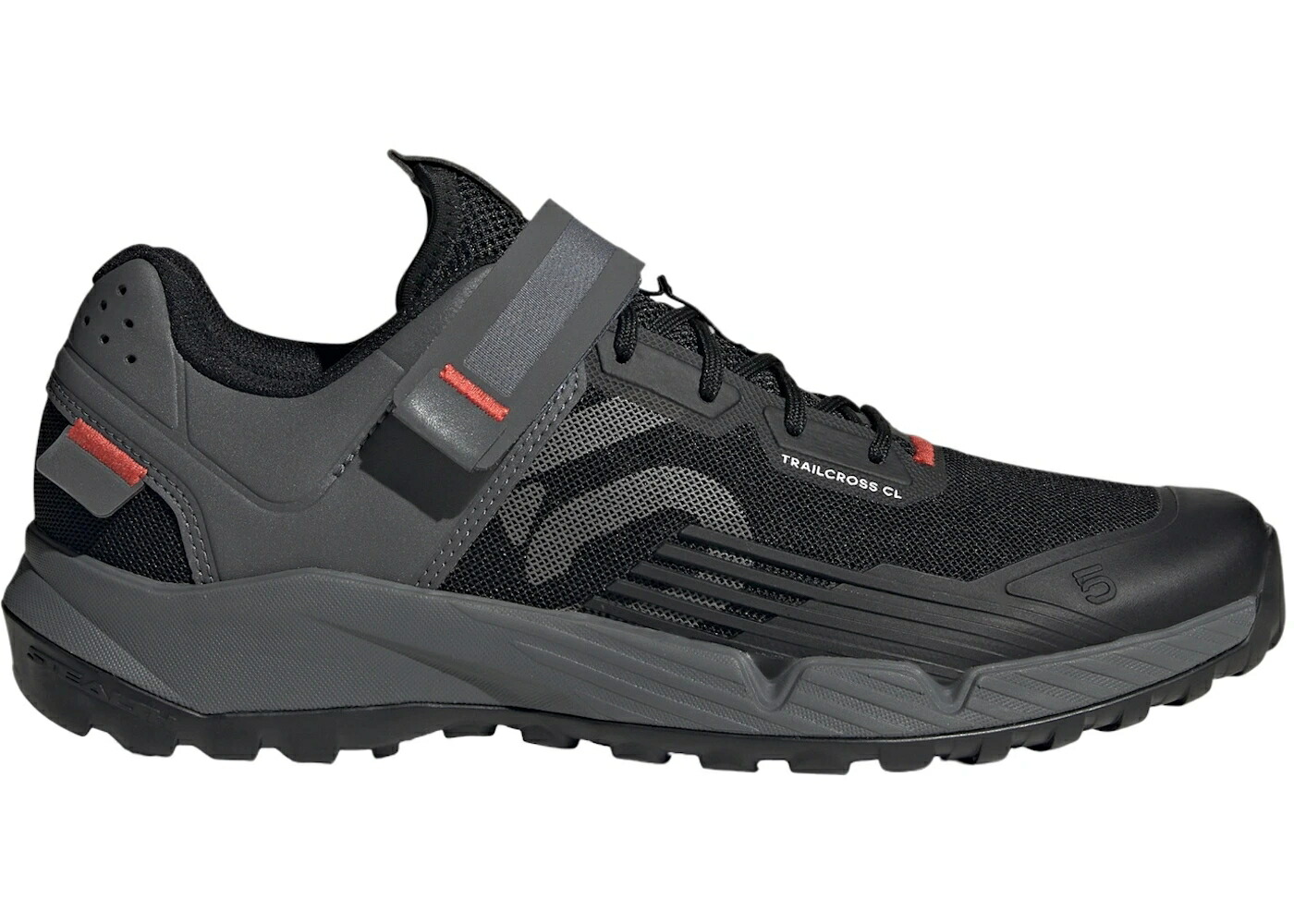 アディダス コア 黒色 ブラック 灰色 グレー 赤 レッド スニーカー メンズ ADIDAS FIVE TEN CLIP-IN CORE BLACK GREY RED / CORE BLACK GREY THREE RED