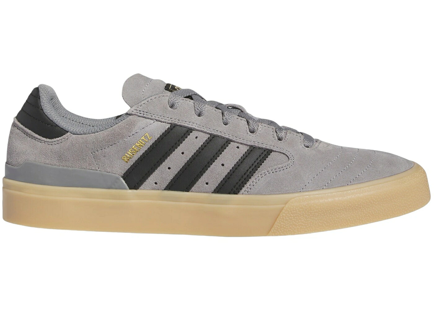 アディダス 灰色 グレー コア 黒色 ブラック ゴールド スニーカー メンズ ADIDAS BUSENITZ VULC II GREY CORE BLACK GOLD METALLIC / GREY THREE CORE BLACK GOLD
