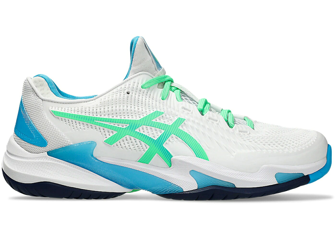アシックス 厚地の外套 白いこと 白いこと スニーカー メンズ ASICS COURT FF 3 WHITE NEW LEAF / WHITE NEW LEAF