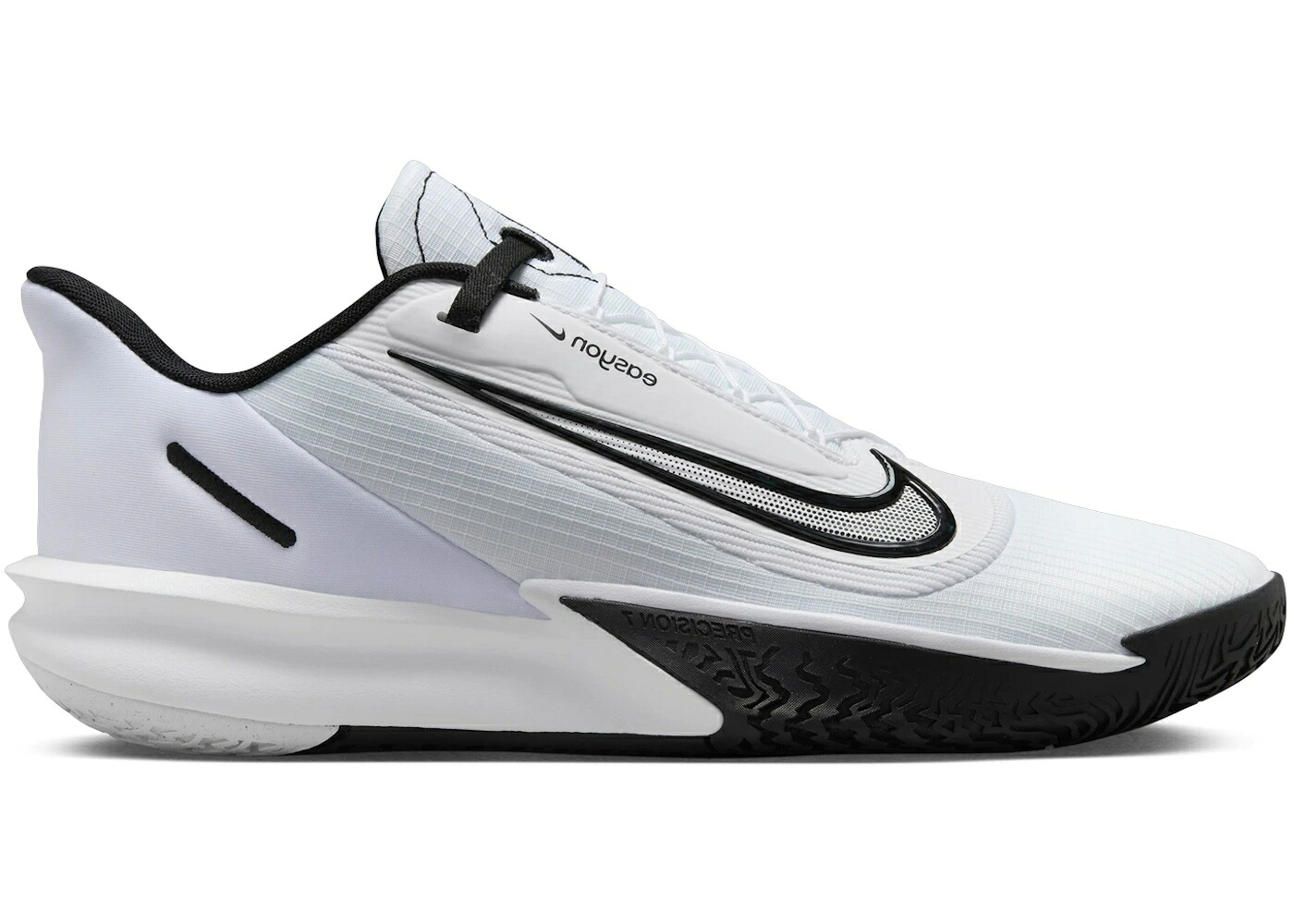 ナイキ 白色 ホワイト 黒色 ブラック スニーカー メンズ NIKE PRECISION 7 EASYON WHITE BLACK / WHITE BLACK
