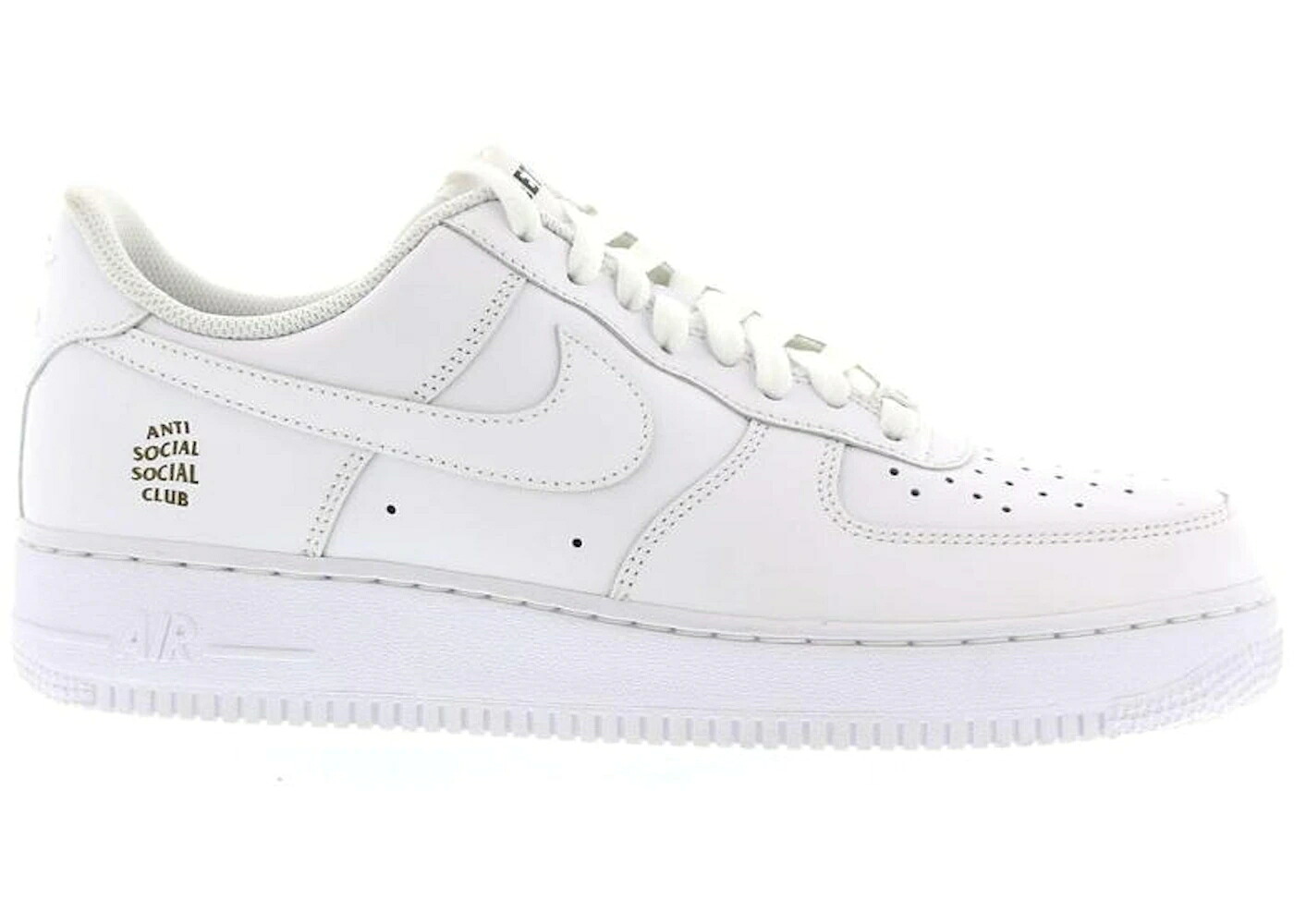 ナイキ 野球クラブ 白いこと 白いこと 空軍 スニーカー メンズ NIKE AIR FORCE 1 LOW ANTI SOCIAL CLUB COMPLEXCON EXCLUSIVE / WHITE WHITE WHITE