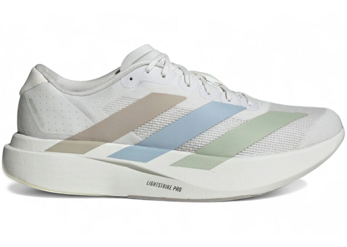 アディダス アディゼロ 白色 ホワイト 青色 ブルー スニーカー メンズ ADIDAS ADIZERO EVO SL CRYSTAL WHITE WONDER BLUE / CRYSTAL WHITE WONDER BLUE