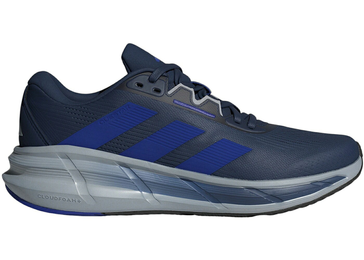 アディダス テック 藍色 インディゴ 青色 ブルー 銀色 シルバー スニーカー メンズ ADIDAS QUESTAR 3 TECH INDIGO LUCID BLUE HALO SILVER / TECH INDIGO LUCID BLUE HALO