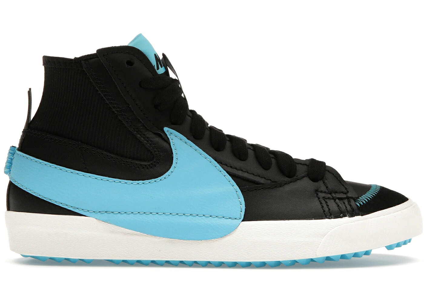 ナイキ ブレイザー ミッド ジャンボ 黒いこと 黒いこと 青碧 青色 スニーカー メンズ NIKE BLAZER MID 77 JUMBO BLACK BALTIC BLUE / BLACK SAIL BALTIC BLUE スニーカー-メンズ靴-靴