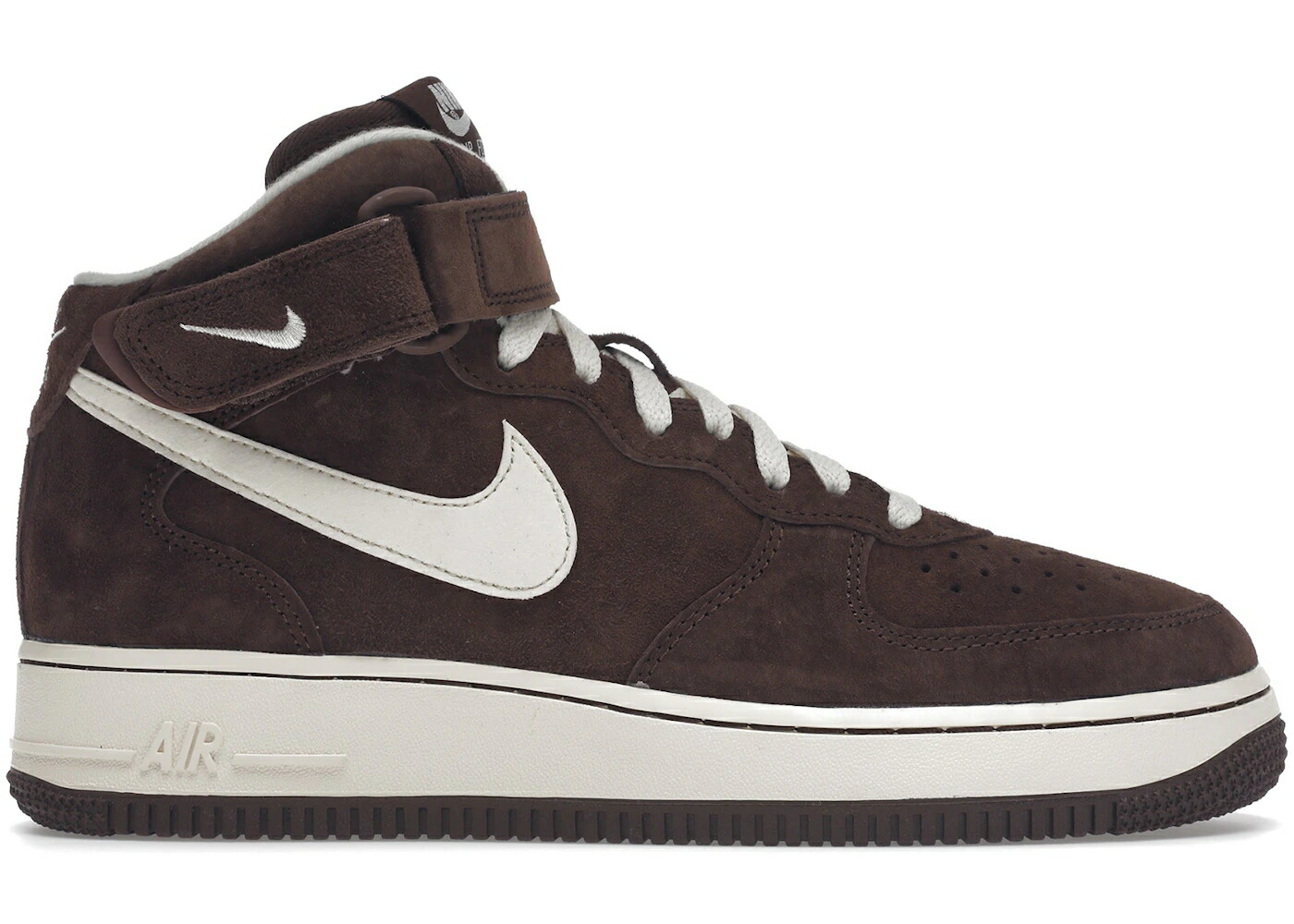 ナイキ ミッド クリーム エアフォース スニーカー メンズ NIKE AIR FORCE 1 MID QS CHOCOLATE / CHOCOLATE CREAM