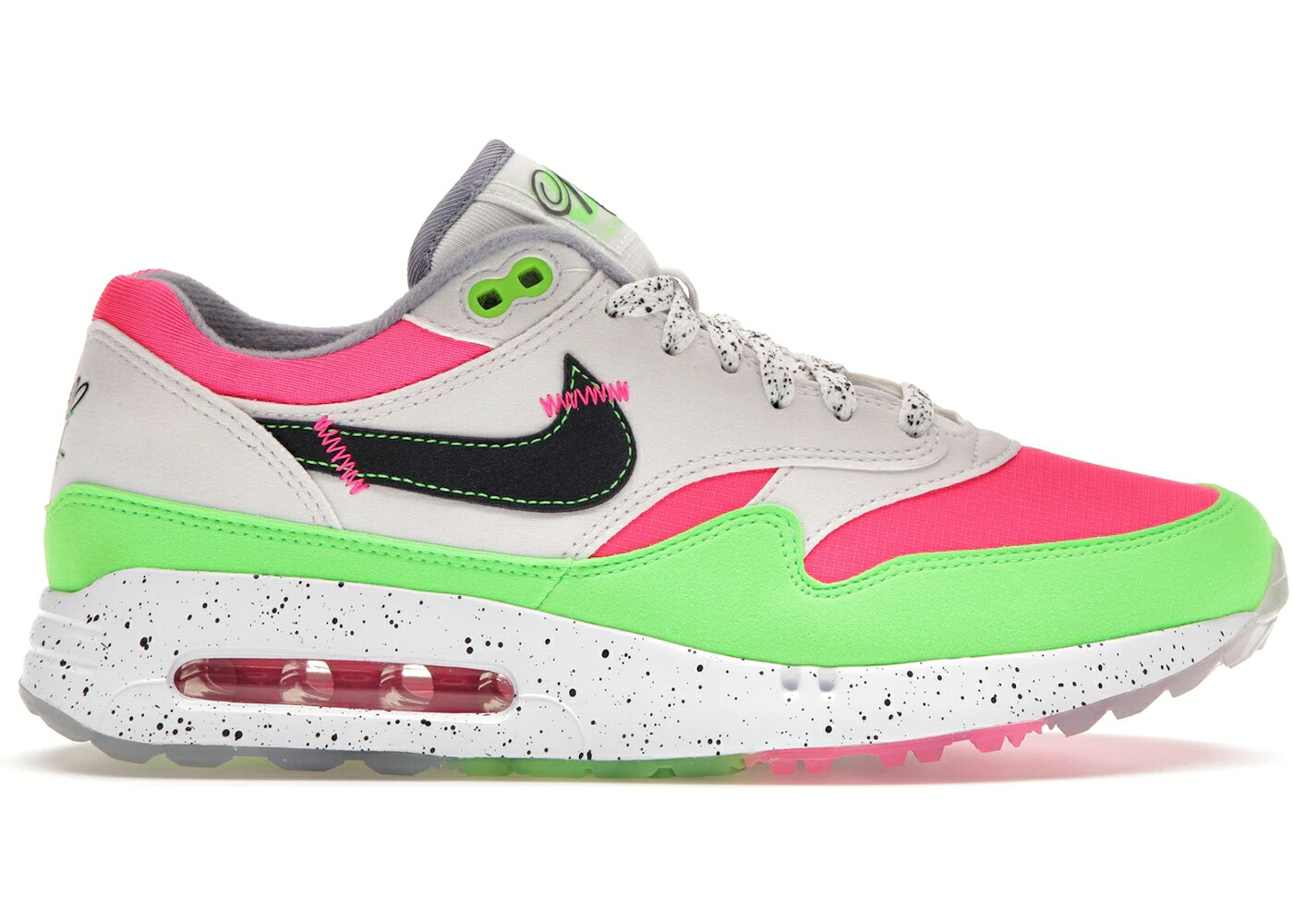 ナイキ マックス ゴルフ 白色 ホワイト 緑 グリーン ストライク エアマックス '86 スニーカー メンズ NIKE AIR MAX 1 OG GOLF NRG US OPEN (2023) / WHITE GRIDIRON GREEN STRIKE｜スニケス