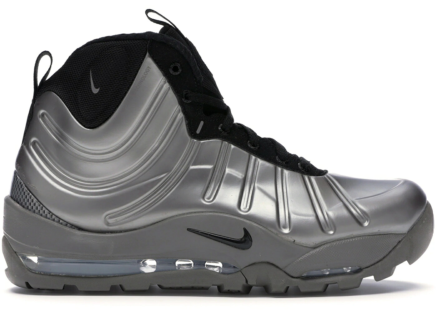 ナイキ 黒いこと 黒いこと スニーカー メンズ NIKE AIR BAKIN POSITE METALLIC PEWTER / METALLIC PEWTER BLACK FLAT