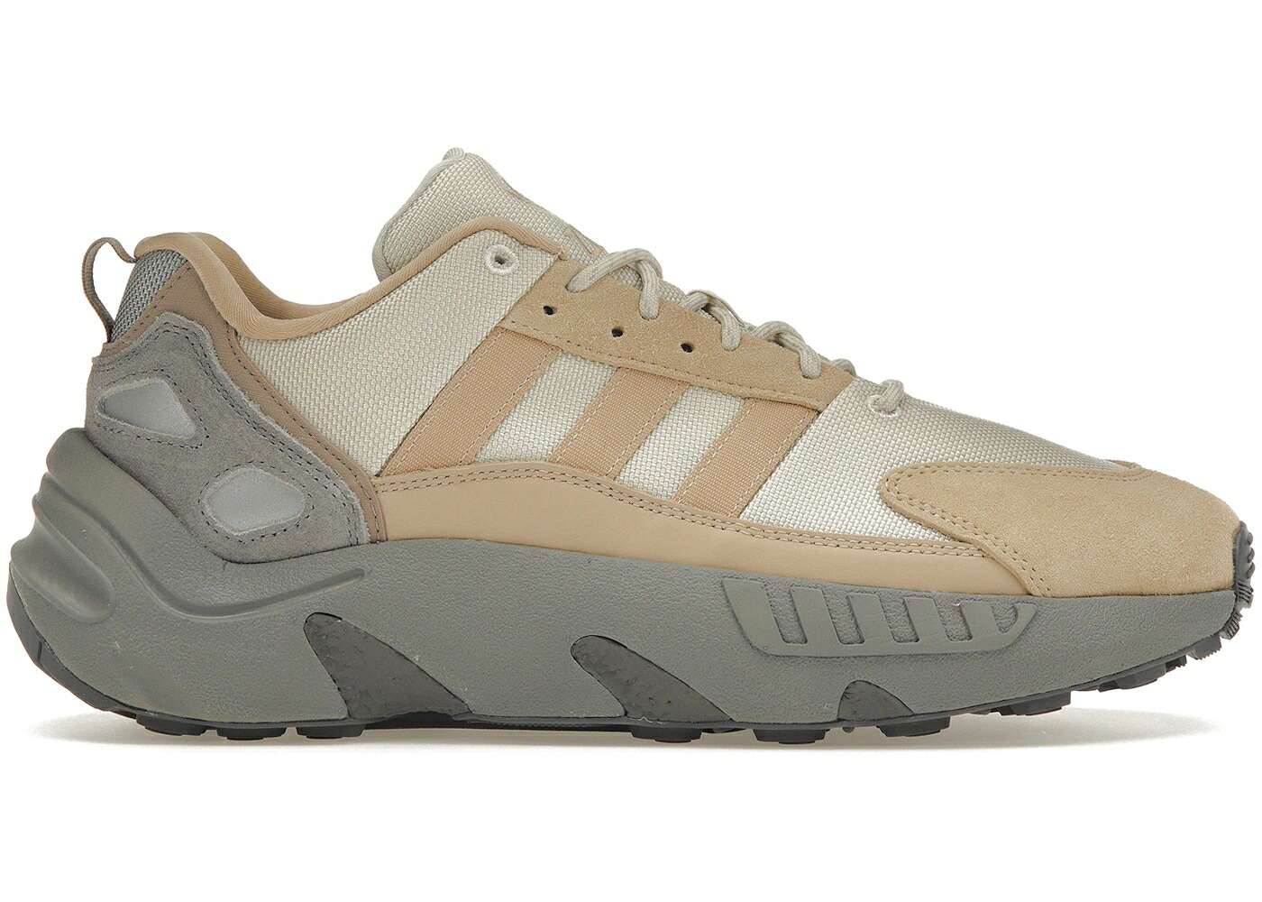 アディダス ブースト マジック ベージュ 銀色 シルバー スニーカー メンズ ADIDAS ZX 22 BOOST ALUMINIUM MAGIC BEIGE / ALUMINIUM MAGIC BEIGE SILVER
