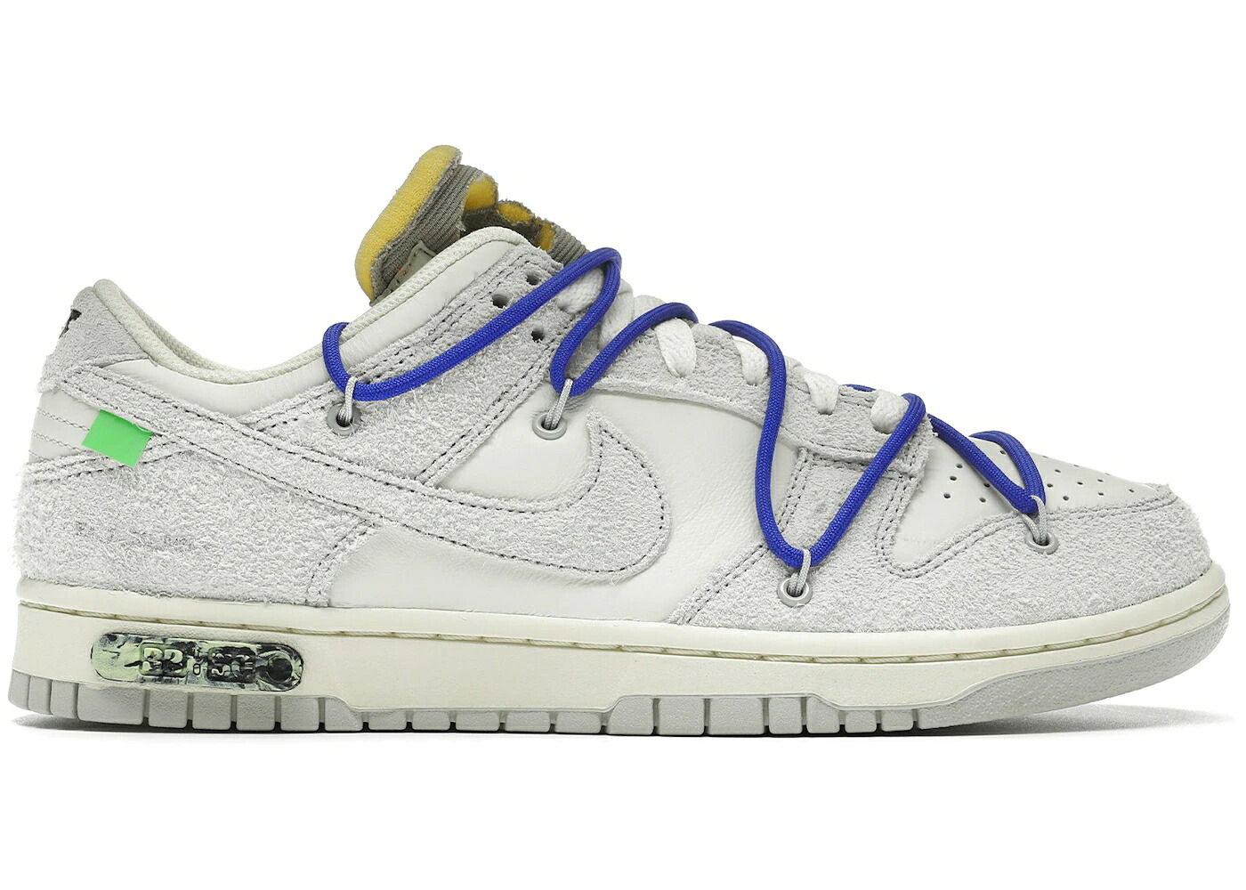ナイキ ダンク 象牙色 薄墨色 薄墨色 青味 青み ダンクロー スニーカー メンズ NIKE DUNK LOW OFF-WHITE LOT 32 / SAIL NEUTRAL GREY RACER BLUE