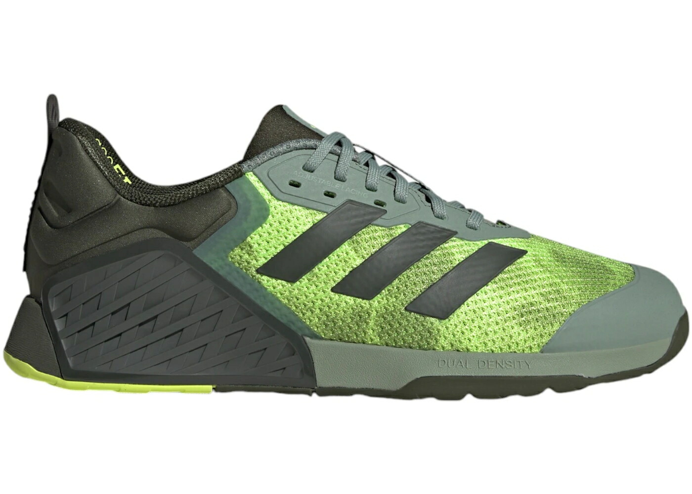 アディダス ストレングス 銀色 シルバー 緑 グリーン ナイト カーゴ スニーカー メンズ ADIDAS DROPSET 3 STRENGTH SILVER GREEN NIGHT CARGO LUCID LEMON / SILVER GREEN NIGHT CARGO LUCID