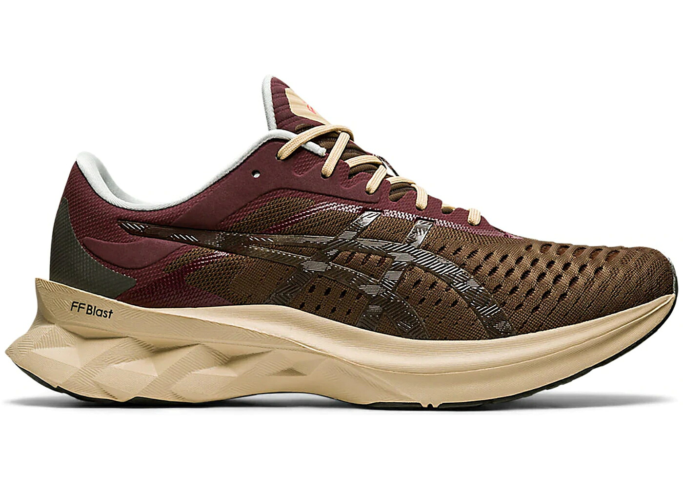 アシックス 茶色 ブラウン スニーカー メンズ ASICS NOVABLAST AFFIX BROWN / BROWN STORM BROWN STONE