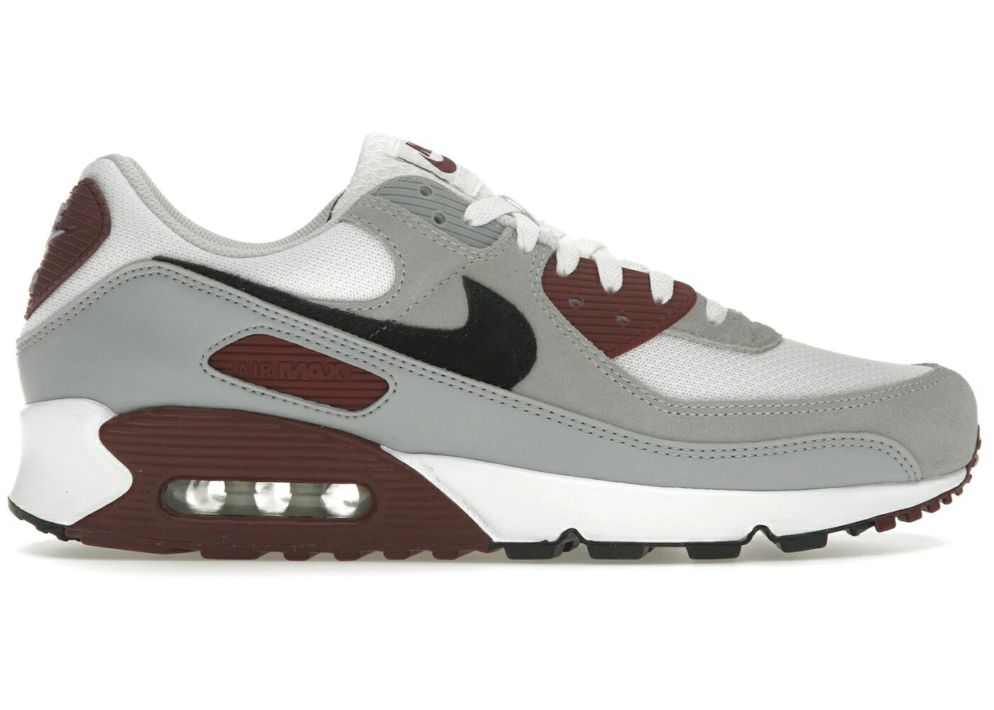 ナイキ マックス チーム 赤 レッド 白色 ホワイト 黒色 ブラック ピュア エアマックス スニーカー メンズ NIKE AIR MAX 90 DARK TEAM RED / WHITE BLACK DARK TEAM RED PURE
