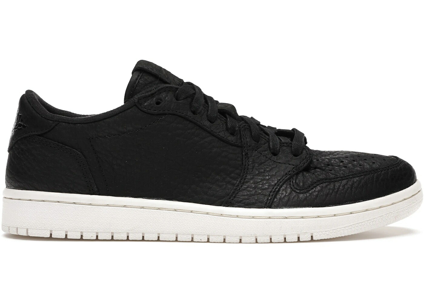 ナイキ ジョーダン 黒色 ブラック スニーカー メンズ JORDAN 1 RETRO LOW SWOOSHLESS BLACK (2016) / BLACK BLACK SAIL