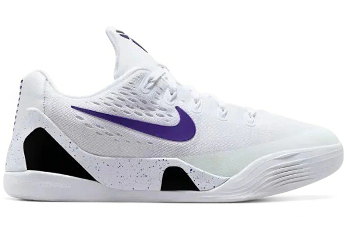 ナイキ コービー 白色 ホワイト コート 紫 パープル ジュニア キッズ NIKE KOBE 9 EM LOW TB WHITE COURT PURPLE (GS) / WHITE COURT PURPLE WHITE ベビー マタニティ スニーカー|スニケス