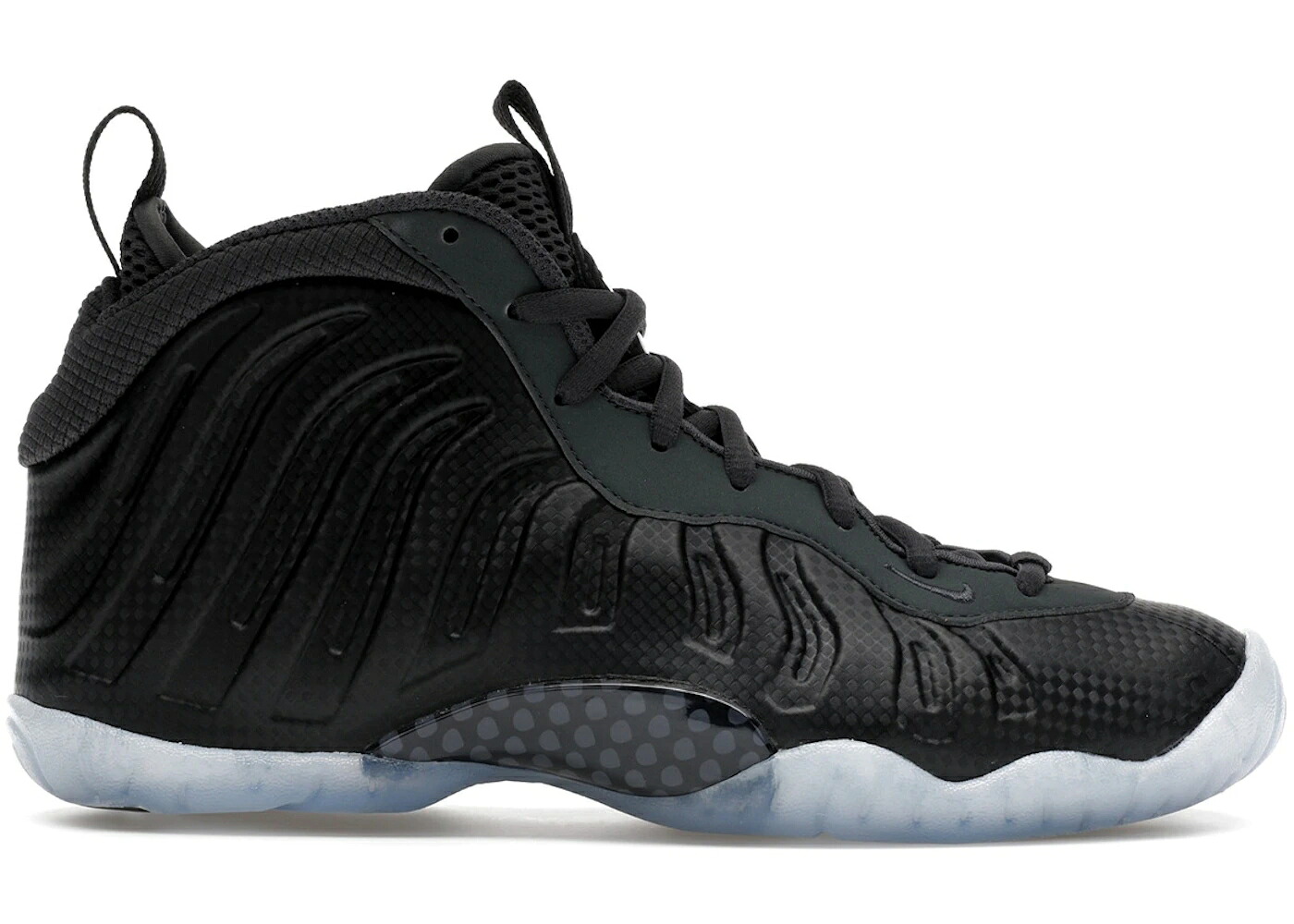 ナイキ カーボン ファイバー 黒色 ブラック 灰色 グレー ジュニア キッズ NIKE LITTLE POSITE ONE CARBON FIBER (GS) / BLACK BLACK DARK SMOKE GREY ベビー マタニティ スニーカー｜スニケス