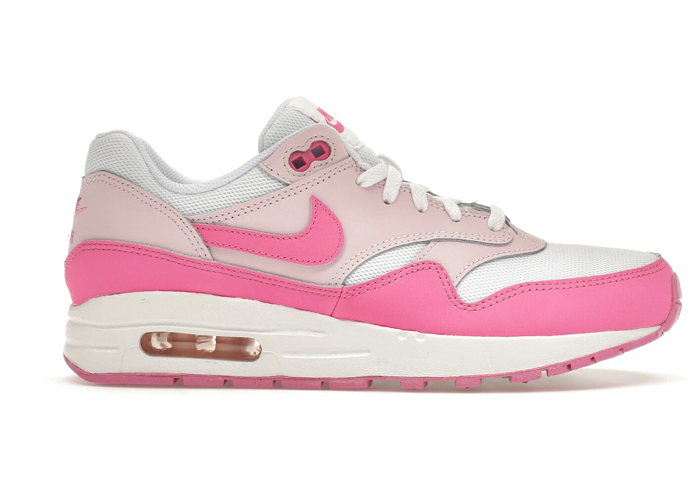 ナイキ マックス 白いこと 白いこと サクラ色 エア湖マックス 御坊っちゃん キッズ NIKE AIR MAX 1 WHITE PINK FOAM (GS) / WHITE PINK FOAM PLAYFUL PINK もの言う花 マタニティ スニーカー