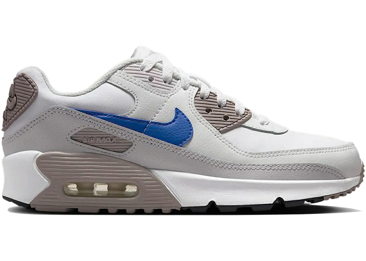 ナイキ マックス 白色 ホワイト 青色 ブルー カレッジ 灰色 グレー エアマックス ジュニア キッズ NIKE AIR MAX 90 SUMMIT WHITE RACER BLUE (GS) / WHITE COLLEGE GREY SUMMIT WHITE ベビー マタニティ スニー｜スニケス