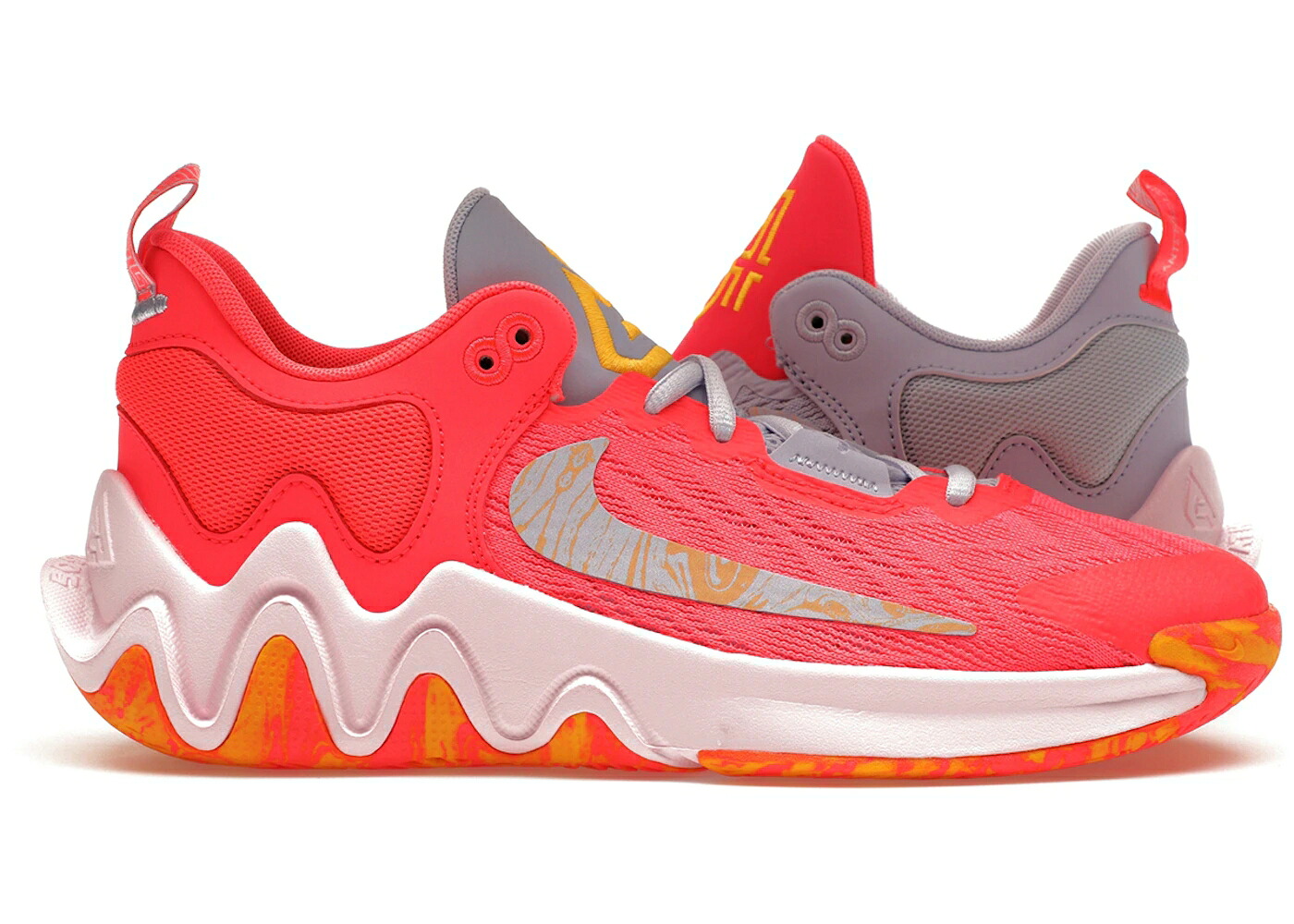 ナイキ サクラ色 レーザ 橙 オレンジ色 お坊っちゃん キッズ NIKE GIANNIS IMMORTALITY 2 SMOOTHIE (GS) / HOT PUNCH PINK FOAM LASER ORANGE もの言う花 マタニティ スニーカー