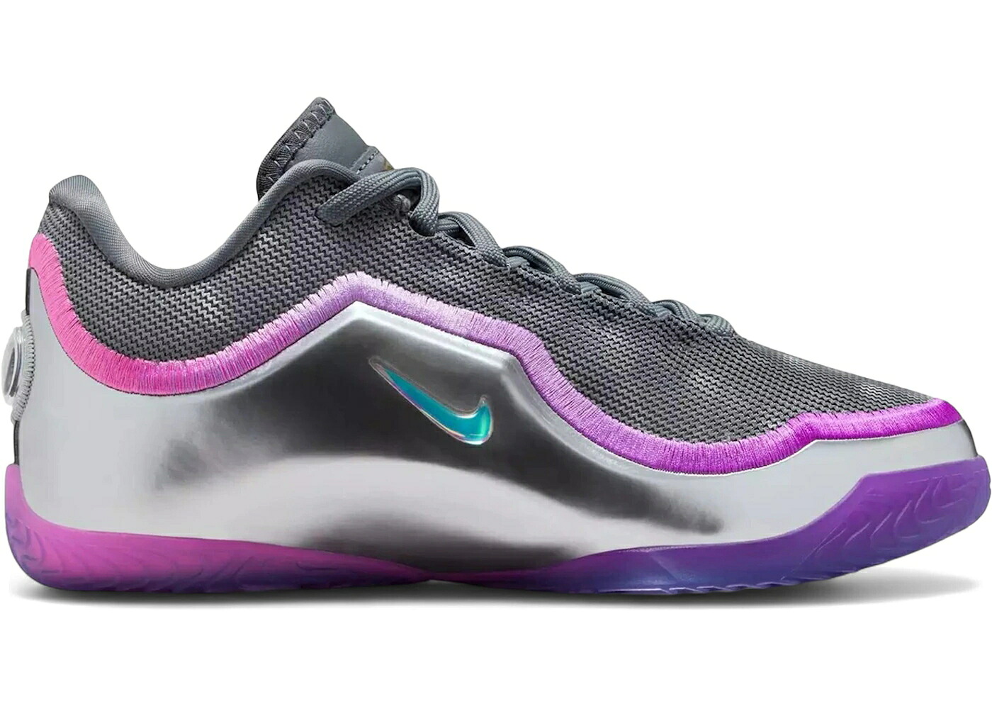 ナイキ レブロン バブル クール 灰色 グレー 黒色 ブラック 銀色 シルバー ジュニア キッズ NIKE LEBRON 23 BUBBLE BOY (GS) / COOL GREY BLACK METALLIC SILVER ベビー マタニティ スニーカー