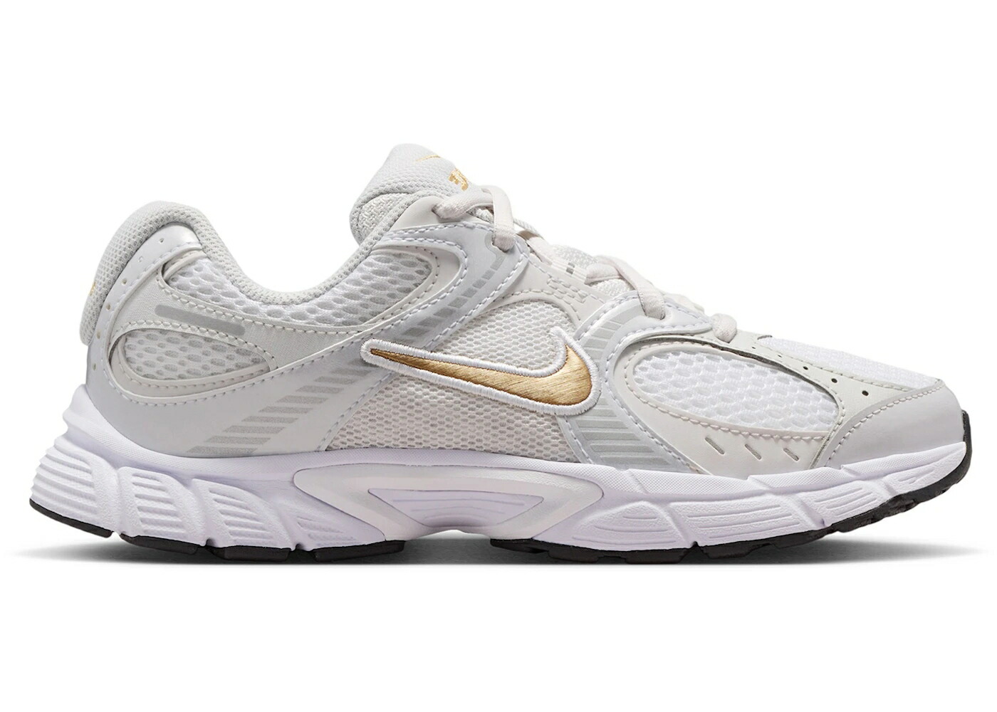 ナイキ 白いこと 白いこと ゴールド しろがね色 しろがね色 御坊っちゃん キッズ NIKE V5 RNR WHITE PHOTON DUST GOLD (GS) / WHITE METALLIC SILVER PHOTON もの言う花 マタニティ スニーカー