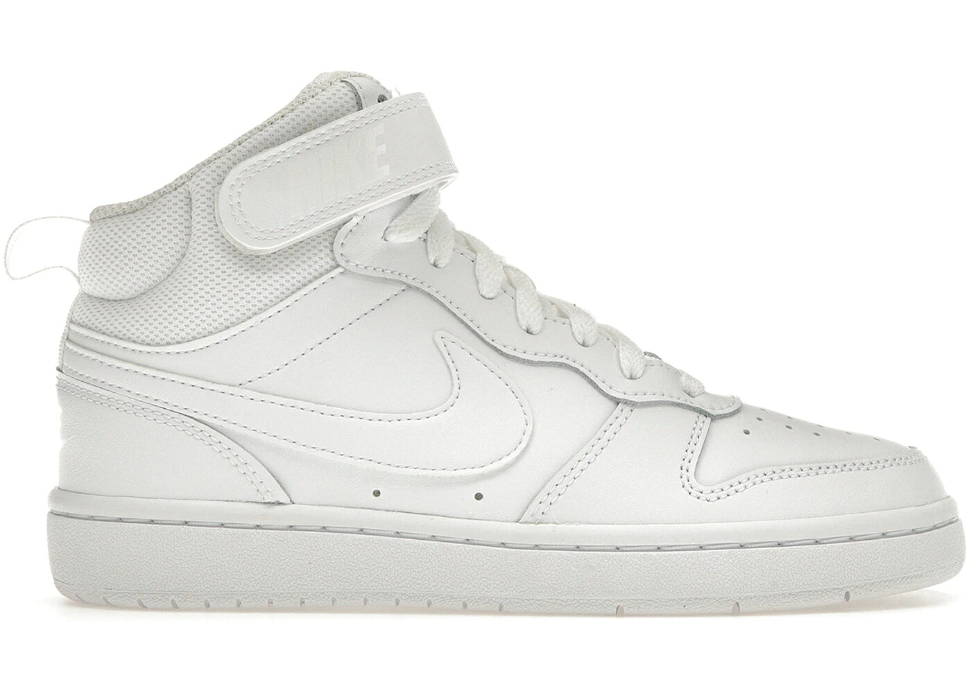 ナイキ 厚地の外套 ミッド 白いこと 白いこと コートバーロウ 御坊っちゃん キッズ NIKE COURT BOROUGH MID 2 WHITE (GS) / WHITE WHITE WHITE もの言う花 マタニティ スニーカー