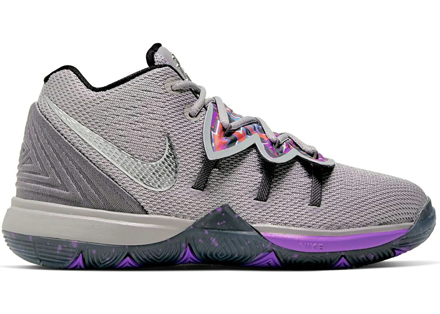 ナイキ カイリー 薄墨色 薄墨色 しろがね色 しろがね色 御坊っちゃん キッズ NIKE KYRIE 5 GRAFFITI (なおなお書き) / ATMOSPHERE GREY METALLIC SILVER もの言う花 マタニティ スニーカー