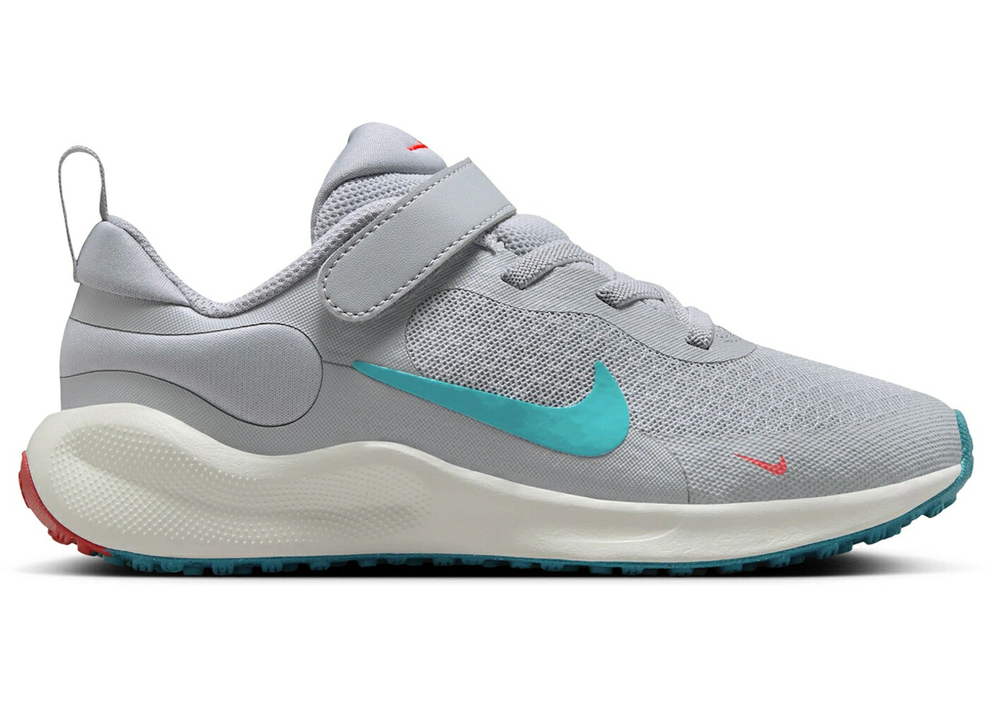 ナイキ レボリューション 灰色 グレー クリムゾン 白色 ホワイト ジュニア キッズ NIKE REVOLUTION 7 WOLF GREY BRIGHT CRIMSON SUMMIT WHITE DUSTY CACTUS (PS) / WOLF GREY BRIGHT CRIMSON SUMMIT ベビー マタニティ