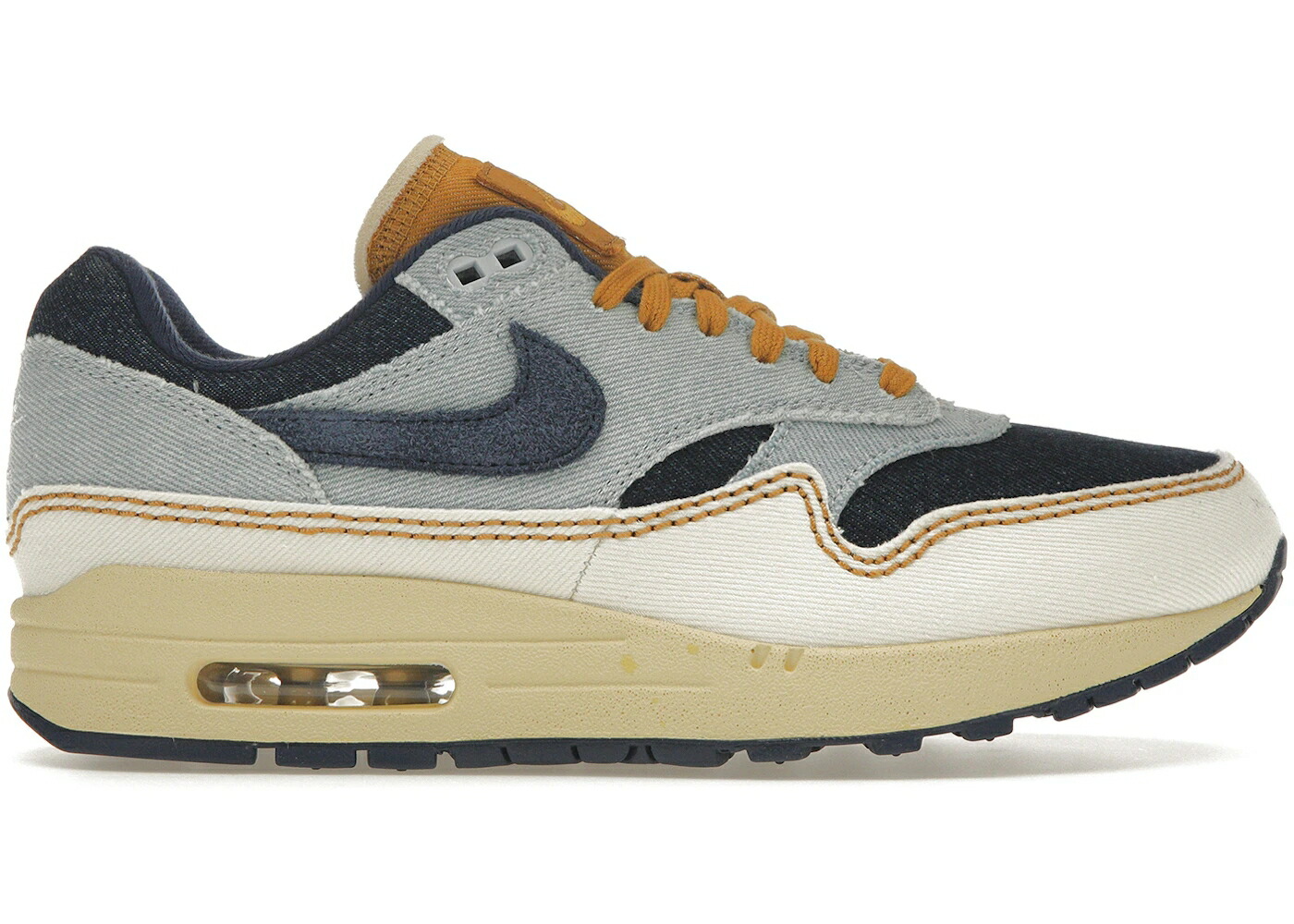ナイキ マックス デニム オーラ 紺色 ネイビー アイボリー エアマックス '87 WOMEN'S スニーカー レディース NIKE AIR MAX 1 DENIM AURA (WOMEN'S) / AURA MIDNIGHT NAVY PALE IVORY