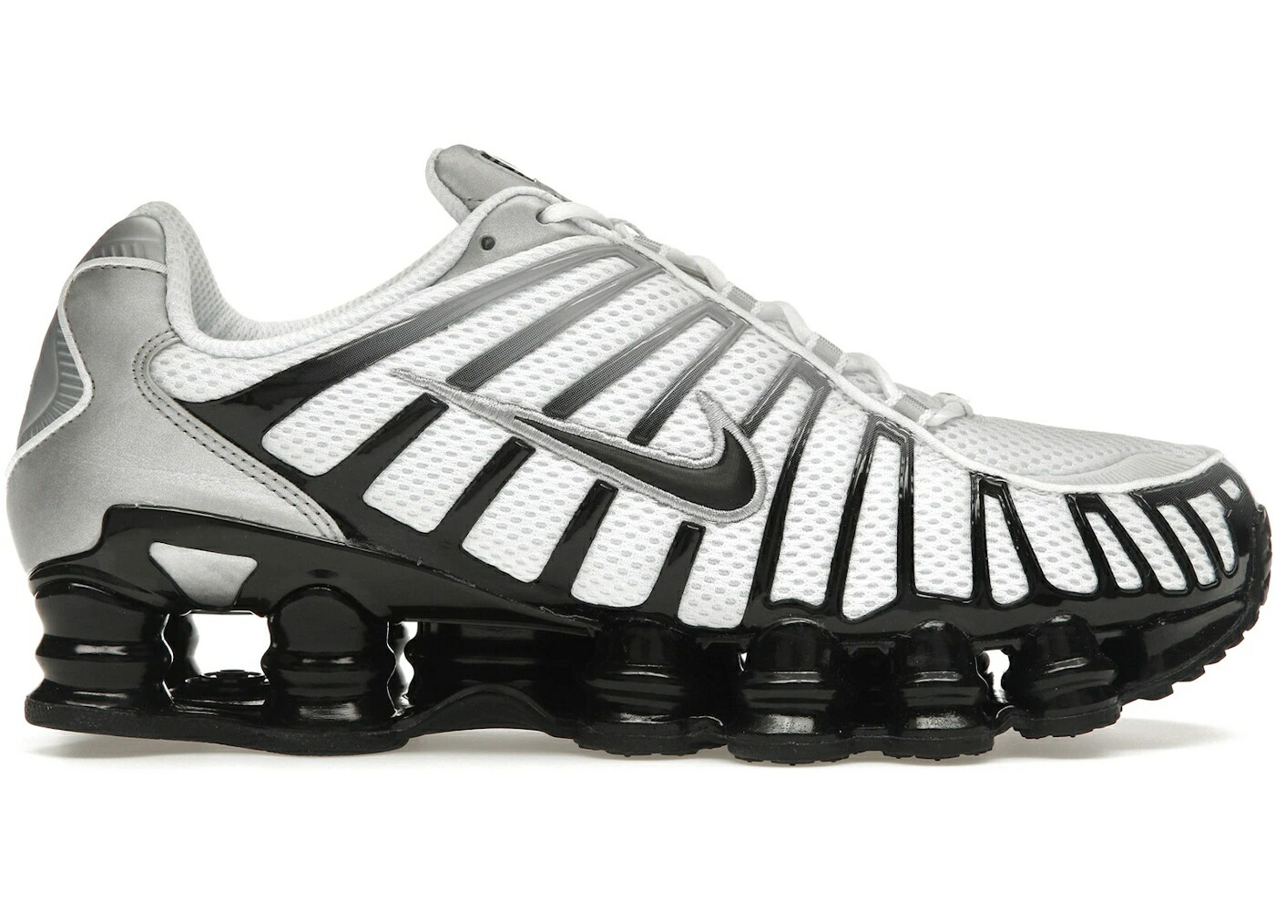 ナイキ ショックス 銀色 シルバー 灰色 グレー 白色 ホワイト WOMEN スニーカー レディース NIKE SHOX TL METALLIC SILVER WOLF GREY (WOMEN) / METALLIC SILVER WHITE WOLF GREY