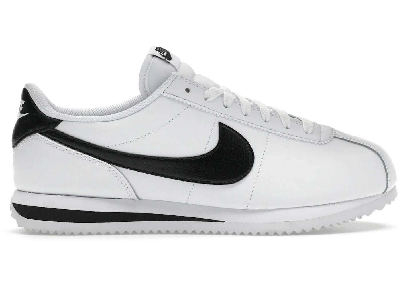 ナイキ コルテッツ なめし革 白いこと 白いこと 黒いこと 黒いこと WOMEN\u0027S スニーカー レディース NIKE CORTEZ LEATHER WHITE BLACK (WOMEN\u0027S) / WHITE BLACK