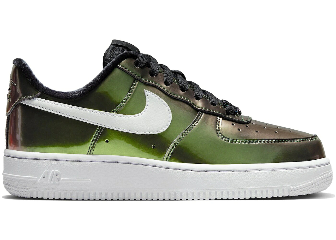 ナイキ 黒色 ブラック 白色 ホワイト エアフォース '07 WOMEN'S スニーカー レディース NIKE AIR FORCE 1 LOW LV8 IRIDESCENT (WOMEN'S) / BLACK WHITE BLACK WHITE|スニケス