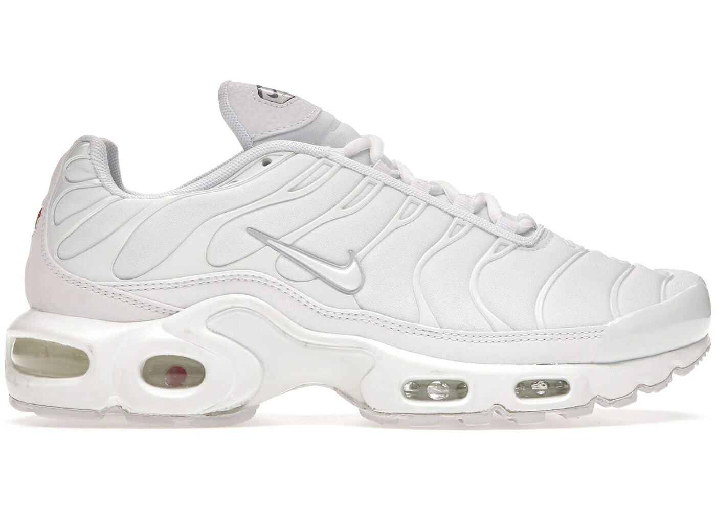 ナイキ マックス 白色 ホワイト ピュア プラチナム エアマックスプラス WOMEN スニーカー レディース NIKE AIR MAX PLUS WHITE PURE PLATINUM (WOMEN) / WHITE WHITE PURE PLATINUM