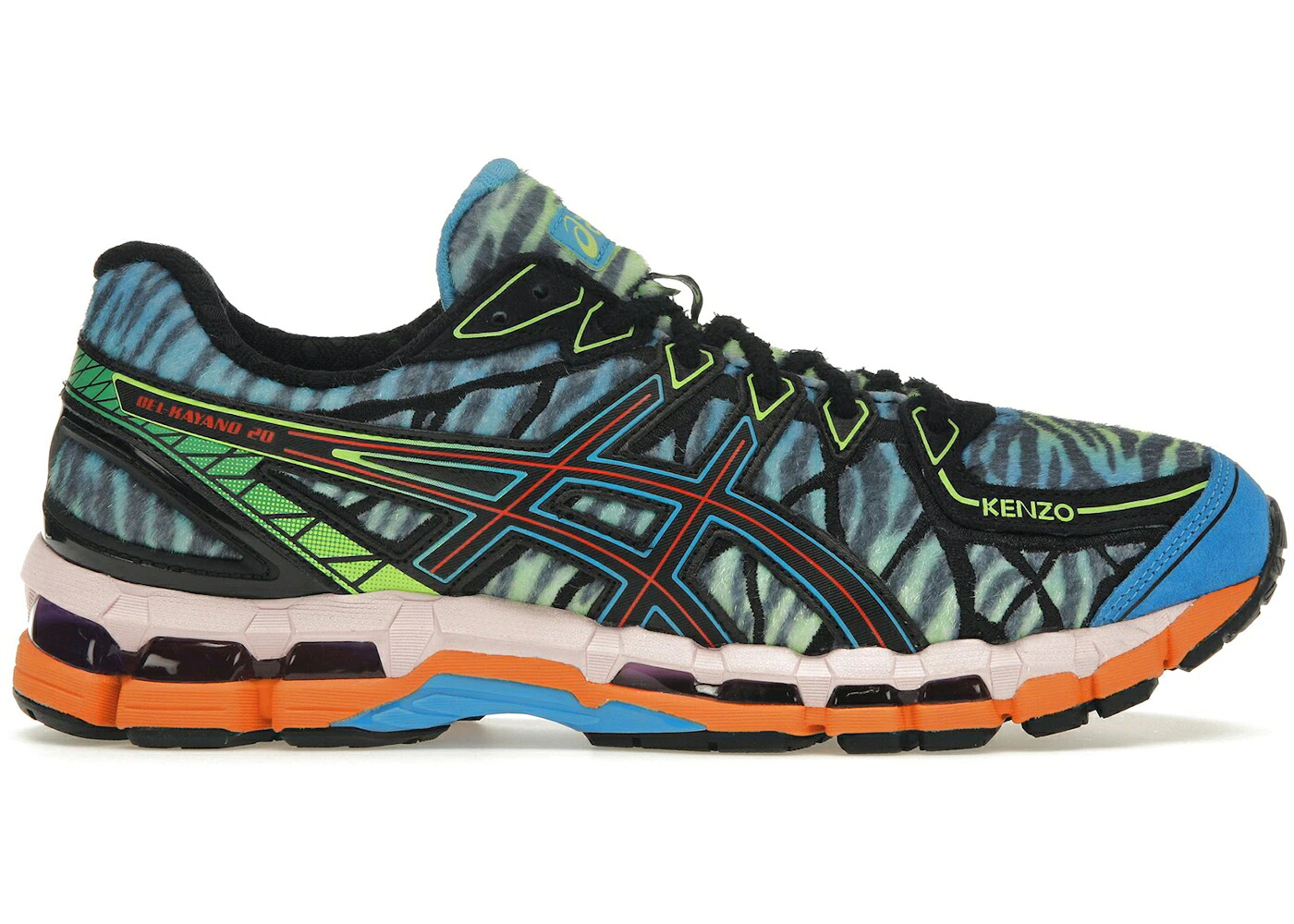 アシックス アクア 黒色 ブラック スニーカー メンズ ASICS GEL-KAYANO 20 KENZO DIGITAL AQUA / DIGITAL AQUA BLACK