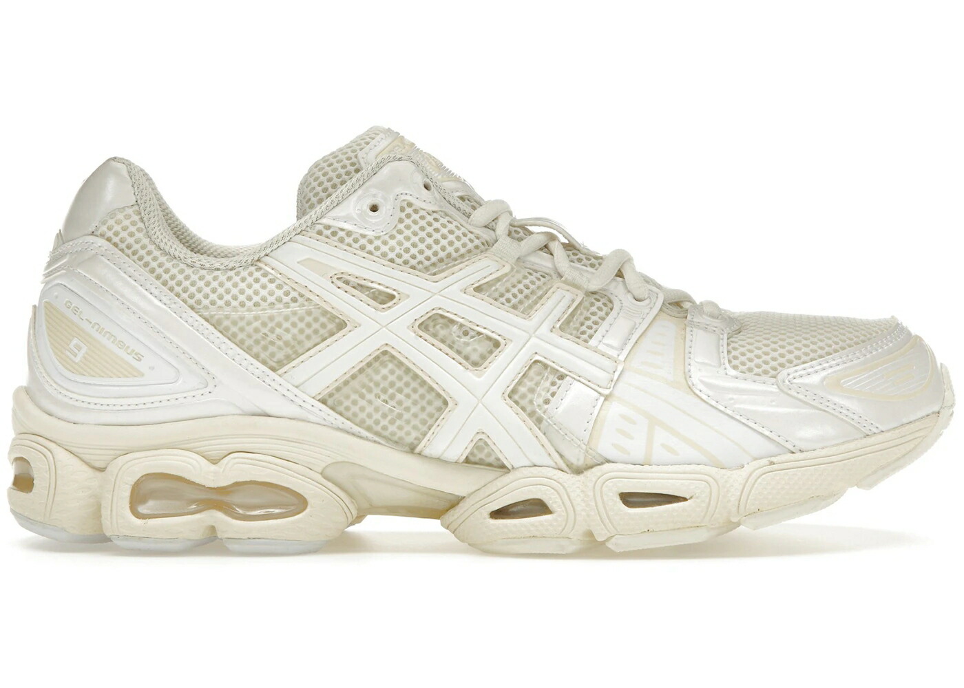 アシックス 皮膚軟化剤 白いこと 白いこと スニーカー メンズ ASICS GEL-NIMBUS 9 JESS GONSALVES / CREAM WHITE