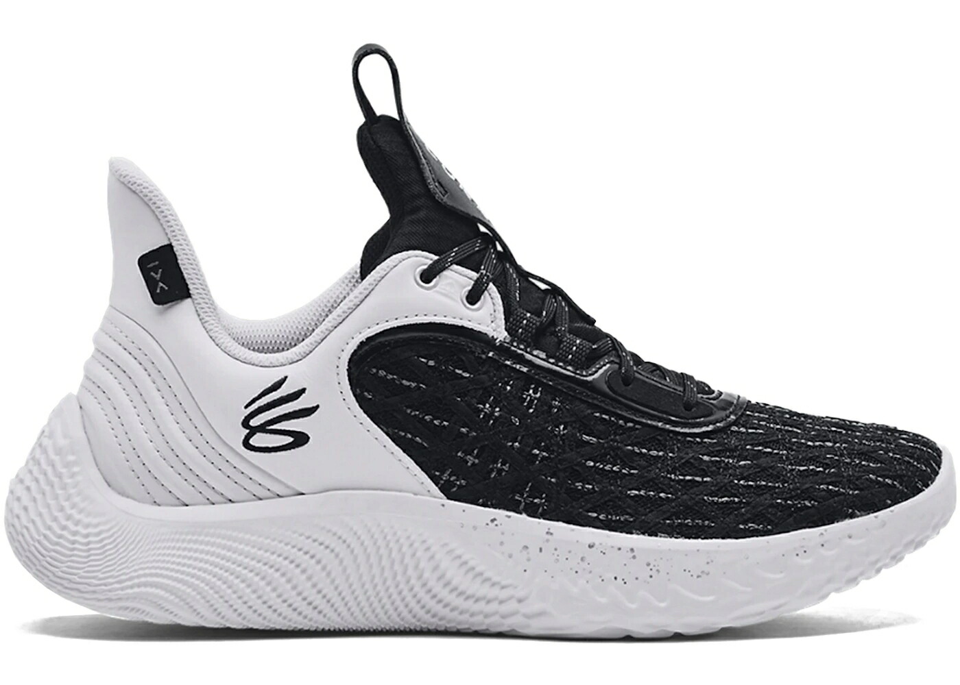カリー 流れ受け答え 白いこと 白いこと 黒いこと 黒いこと アンダーアーマー スニーカー メンズ UNDER ARMOUR UNDER ARMOUR CURRY FLOW 9 結核症 WHITE BLACK / WHITE BLACK