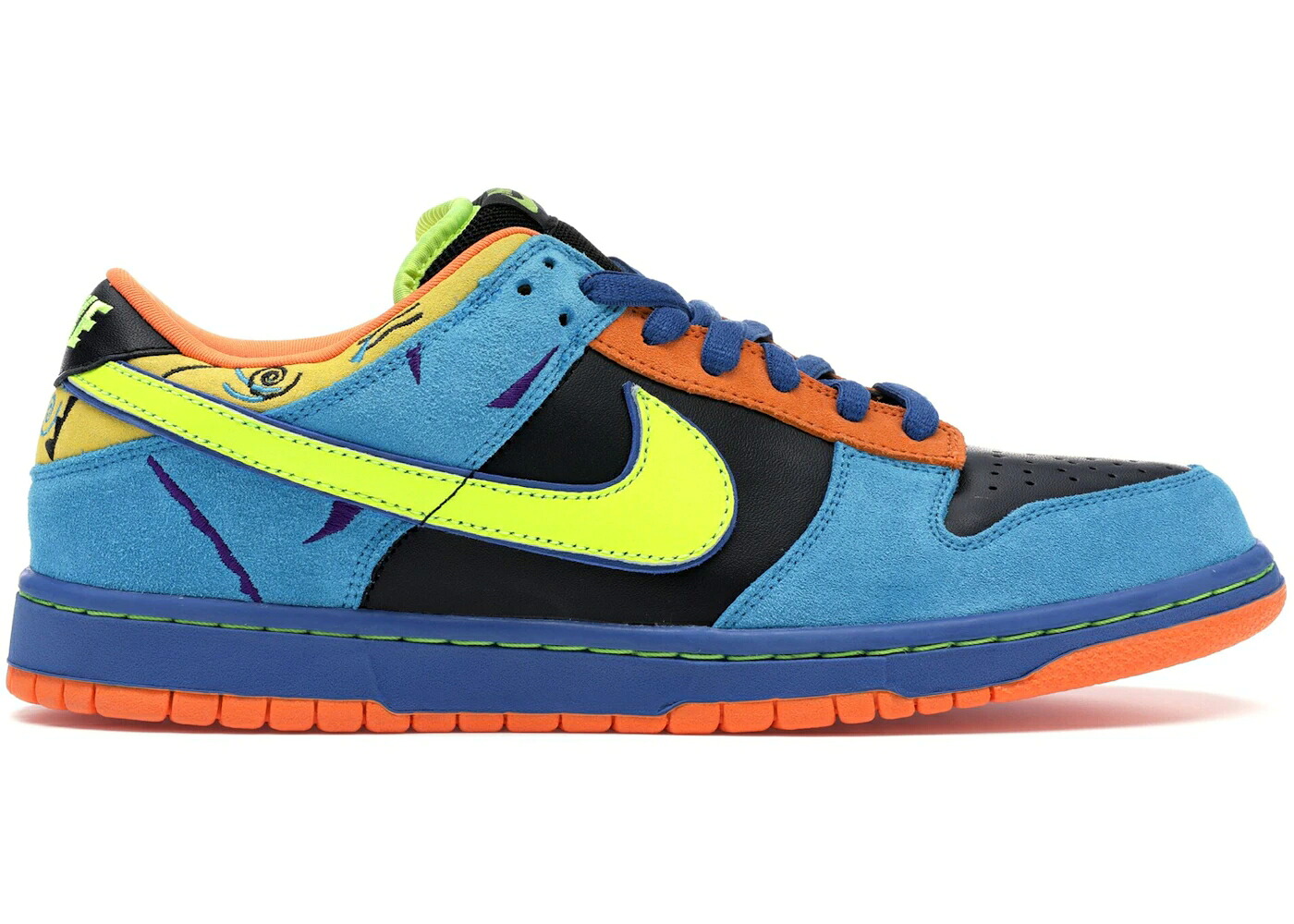 ナイキ エスビー ダンク スケート 黒色 ブラック 黄色 イエロー ダンクロー スニーカー メンズ NIKE SB DUNK LOW SKATE OR DIE / BLACK NEON YELLOW